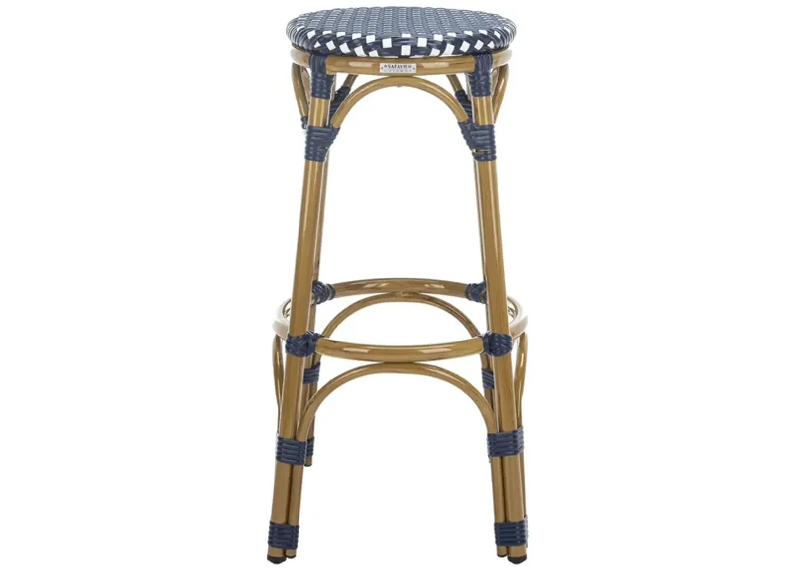 Kipnuk Bar Stool in Navy by Safavieh