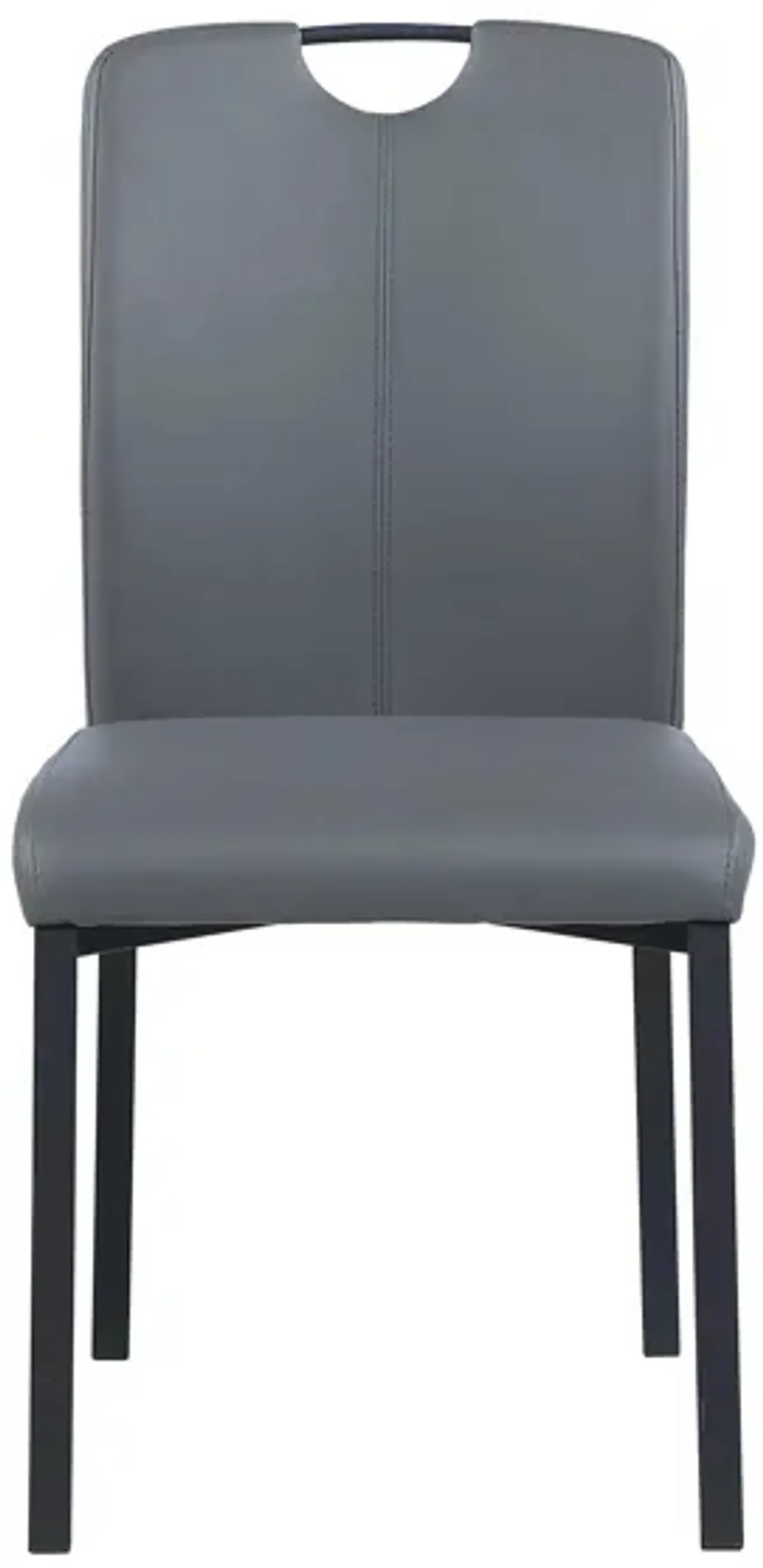 Kendra Side Chair- Set of 4 in Gray by Chintaly Imports