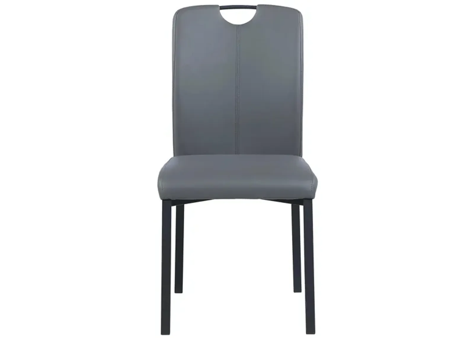 Kendra Side Chair- Set of 4 in Gray by Chintaly Imports