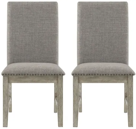 Balin Dining Room Side Chair- Set of 2 in Brownish Gray by Homelegance