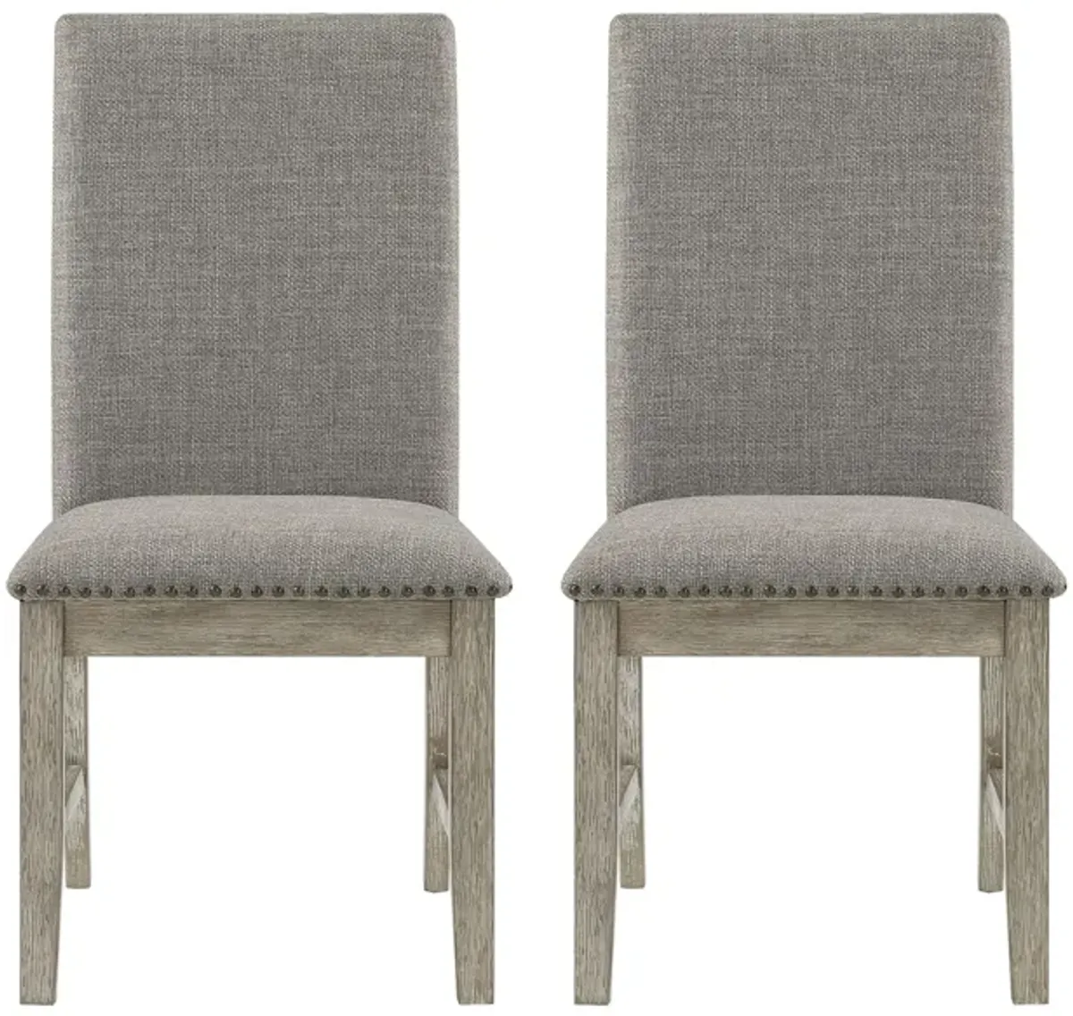 Balin Dining Room Side Chair- Set of 2 in Brownish Gray by Homelegance