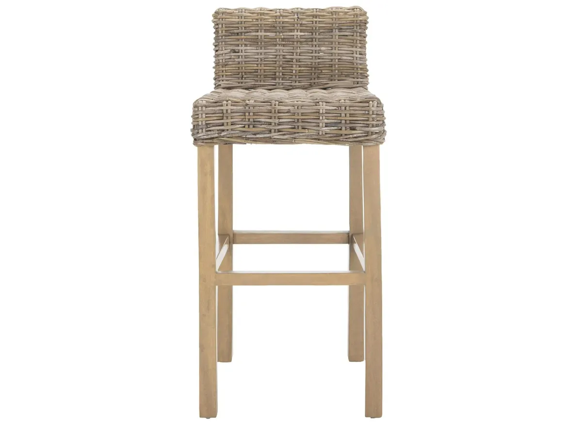 Kai Bar Stool in Antique Gray by Safavieh