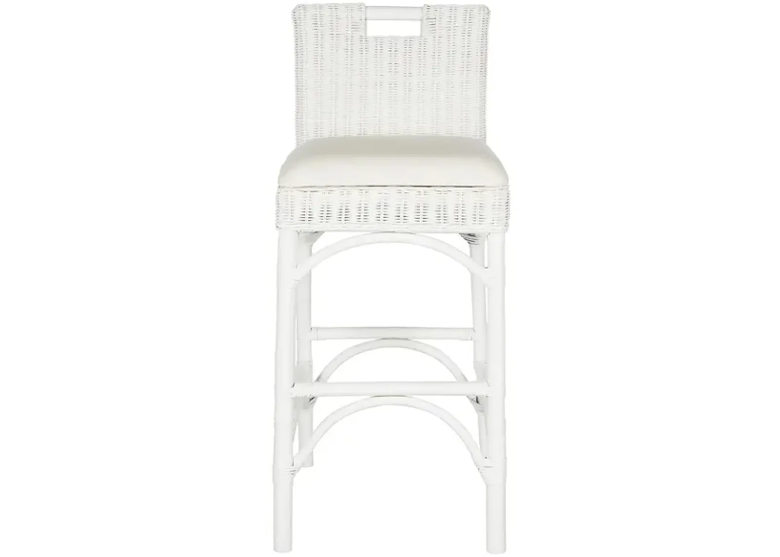 Samaria Bar Stool in White by Safavieh