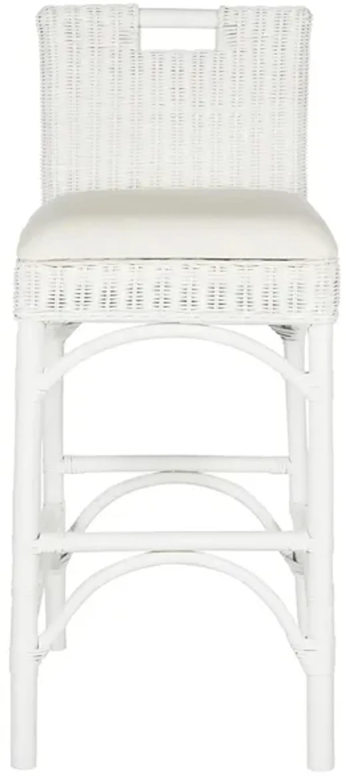 Samaria Bar Stool in White by Safavieh