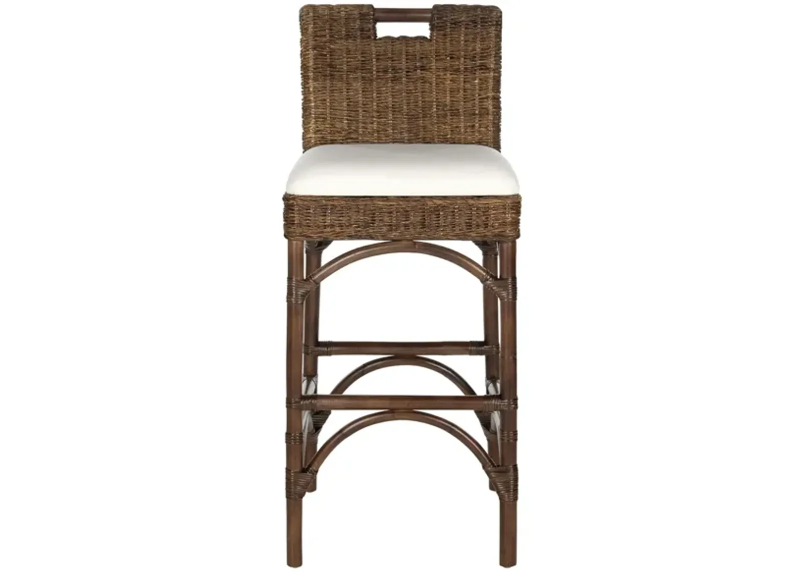 Samaria Bar Stool in Brown by Safavieh