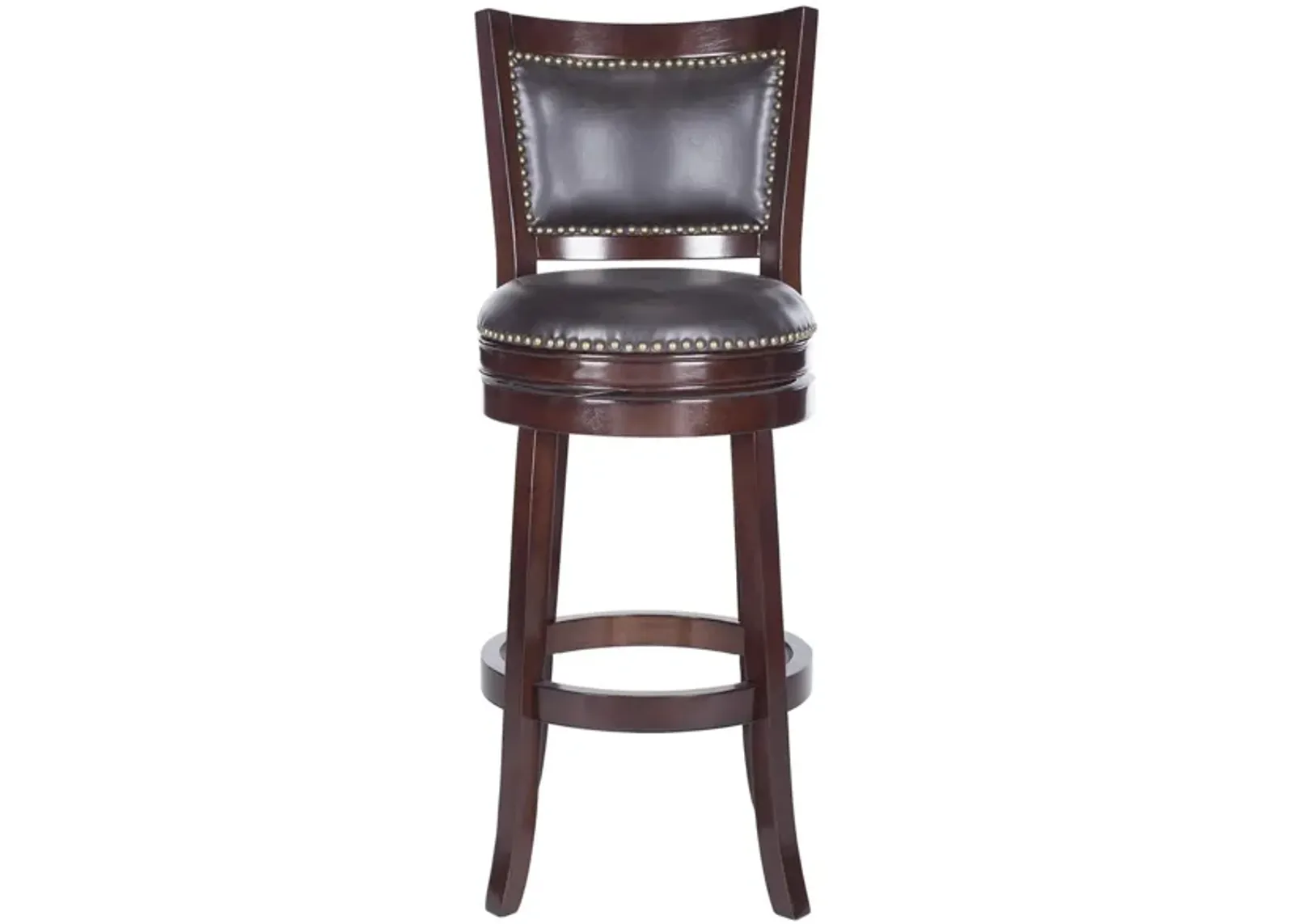 Switzer Swivel Bar Stool in Brown by Safavieh