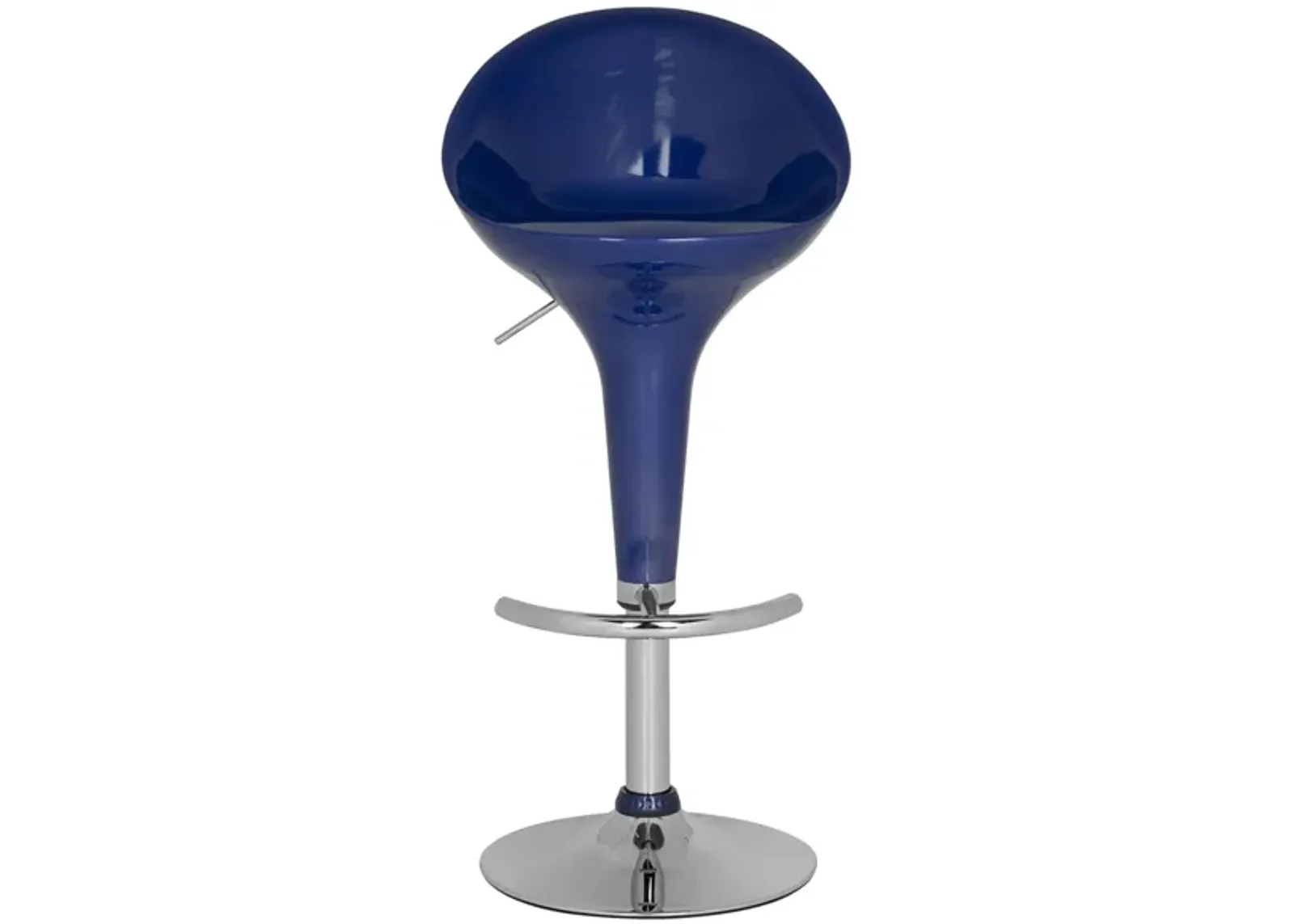 Mila Swivel Bar Stool in Navy by Safavieh