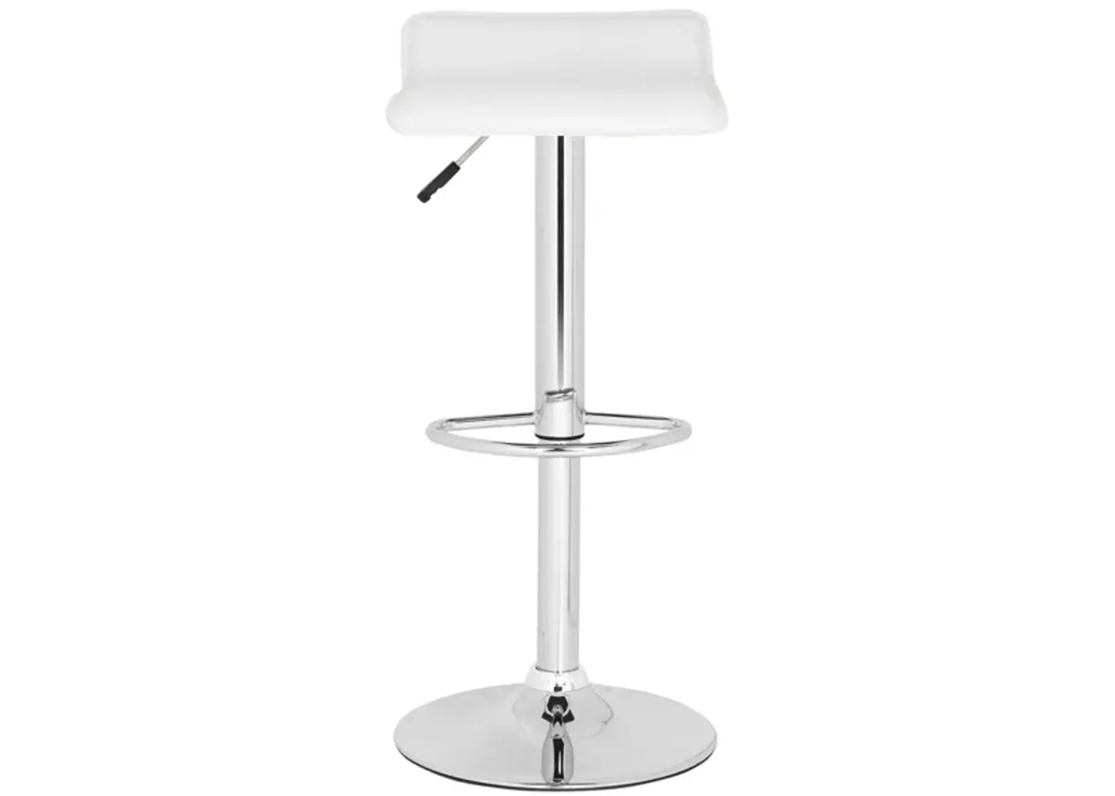 Tyria Swivel Bar Stool in White by Safavieh