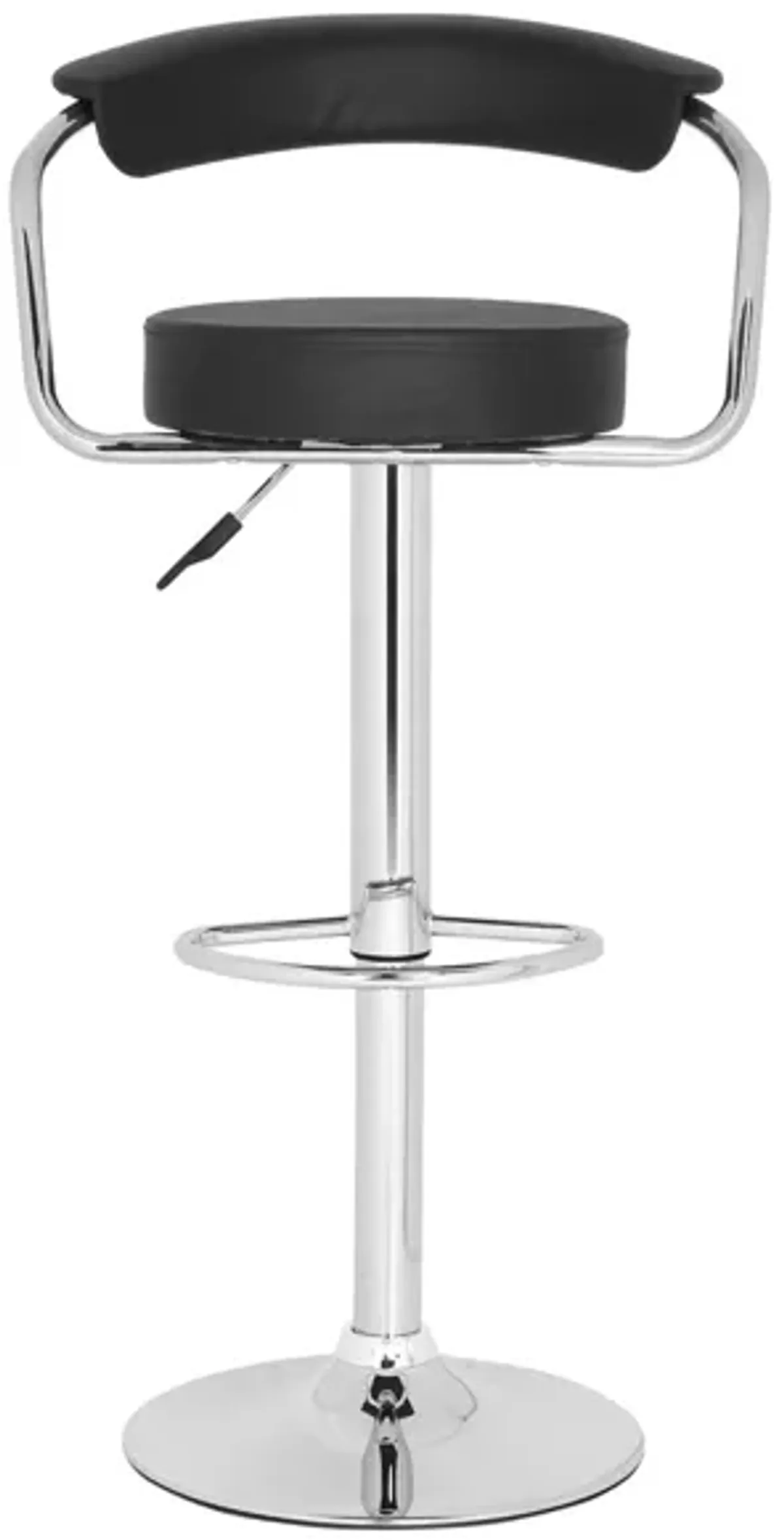 Ceres Swivel Bar Stool in Black by Safavieh