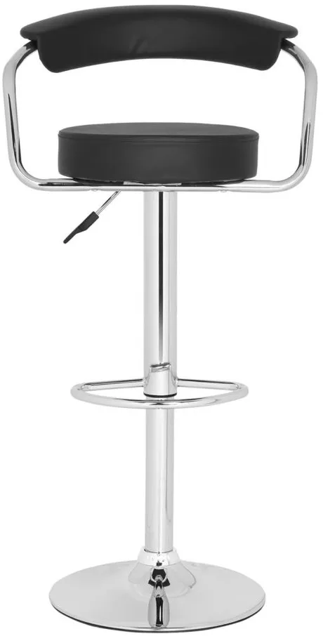 Ceres Swivel Bar Stool in Black by Safavieh