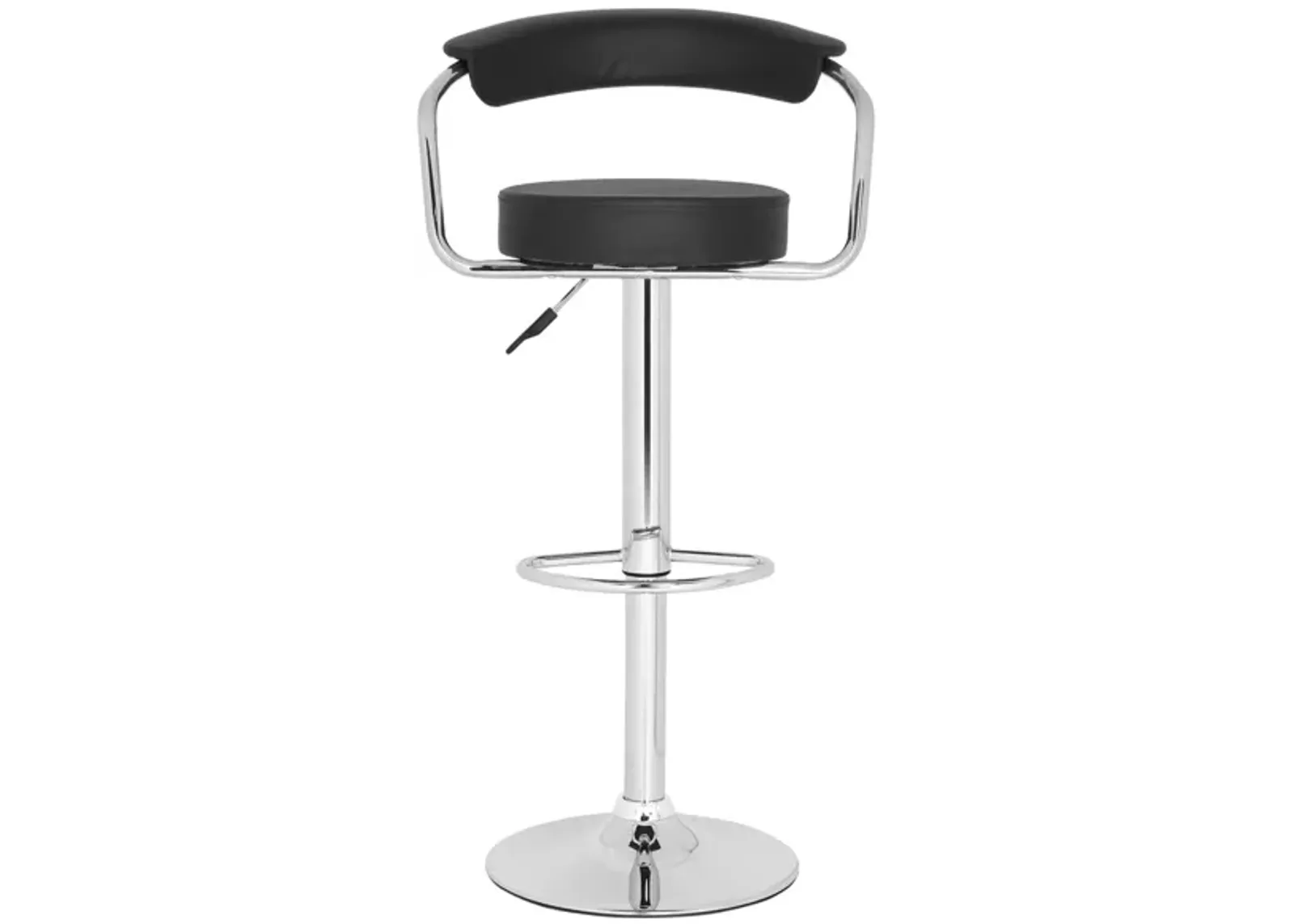 Ceres Swivel Bar Stool in Black by Safavieh