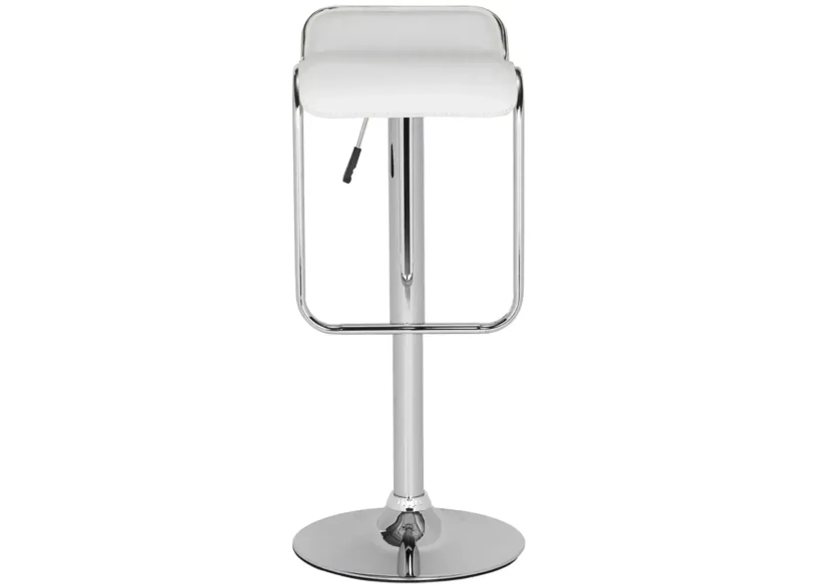 Tamasse Swivel Bar Stool in White by Safavieh