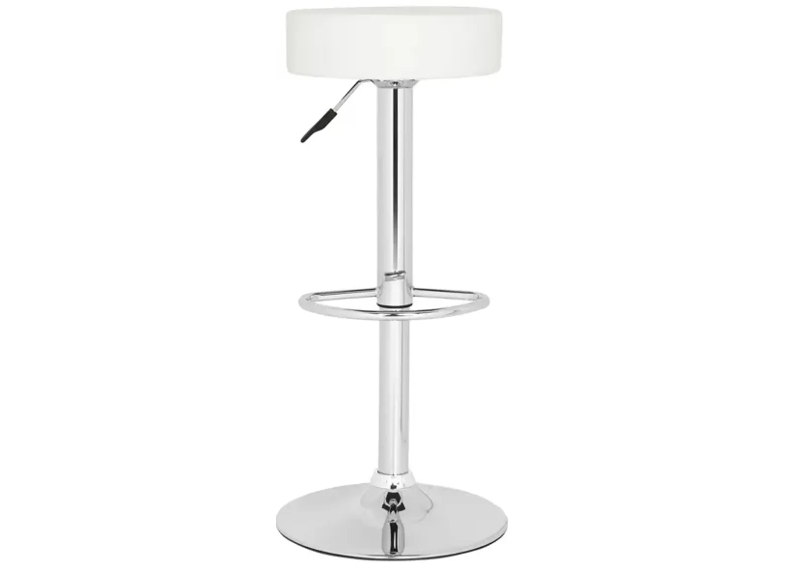 Jon Swivel Bar Stool in White by Safavieh