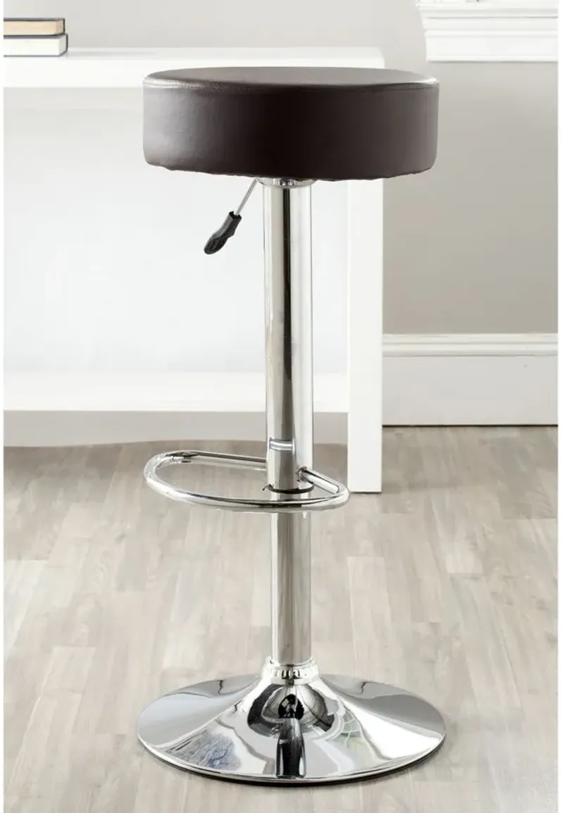 Jon Swivel Bar Stool in Brown by Safavieh