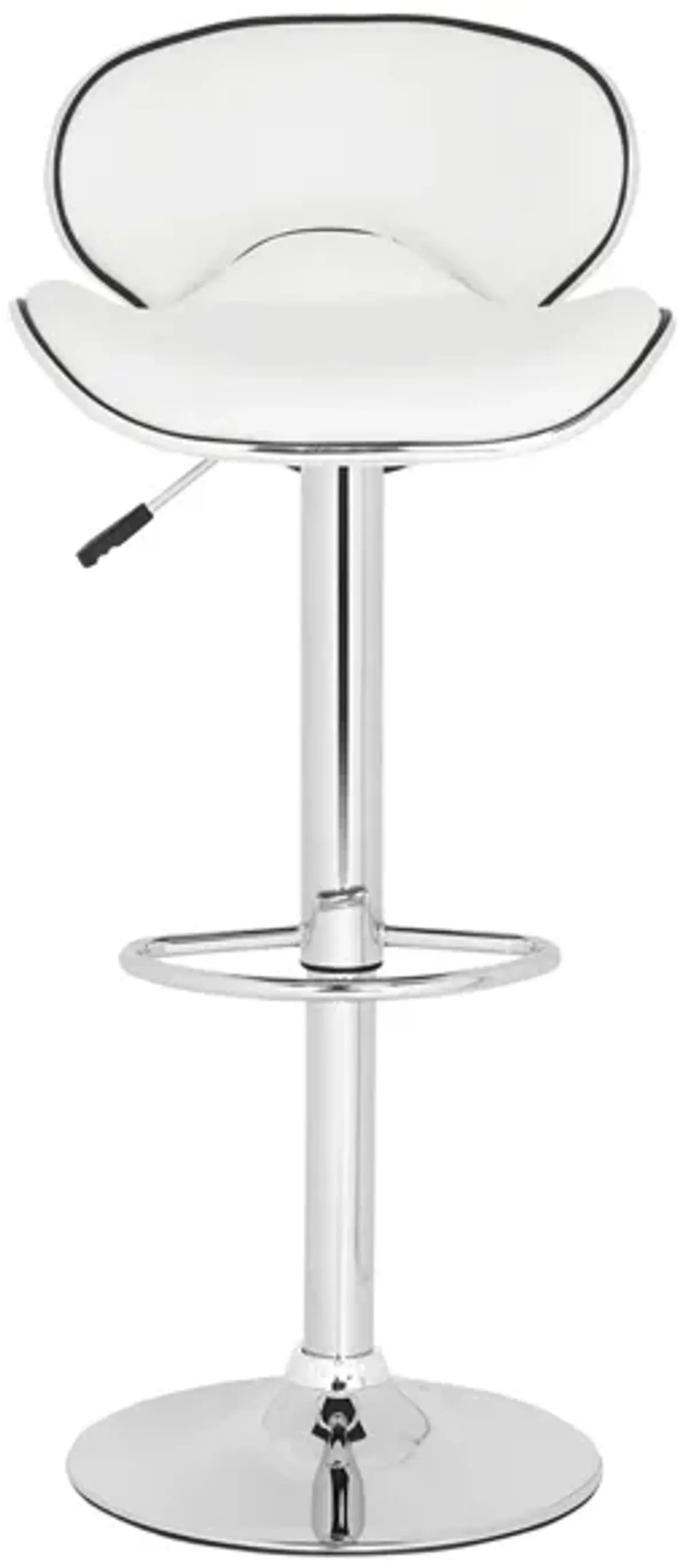 Trio Swivel Bar Stool in White by Safavieh