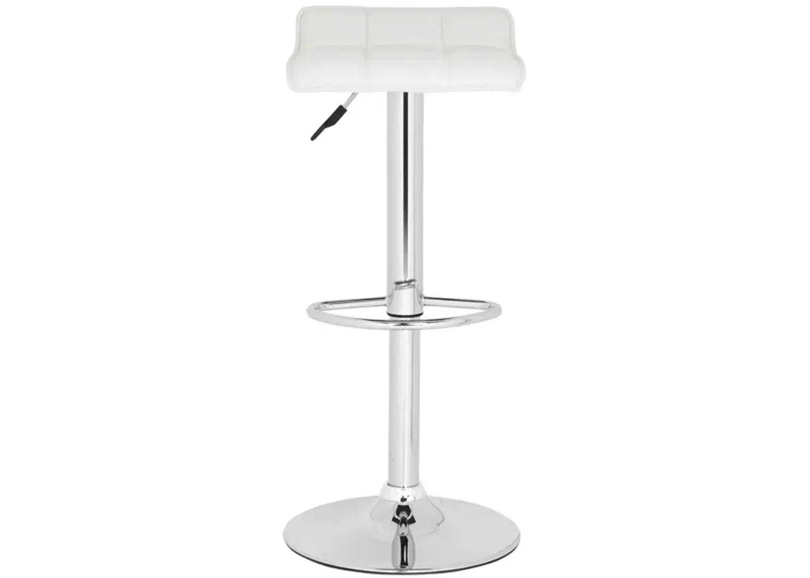 Una Swivel Bar Stool in White by Safavieh