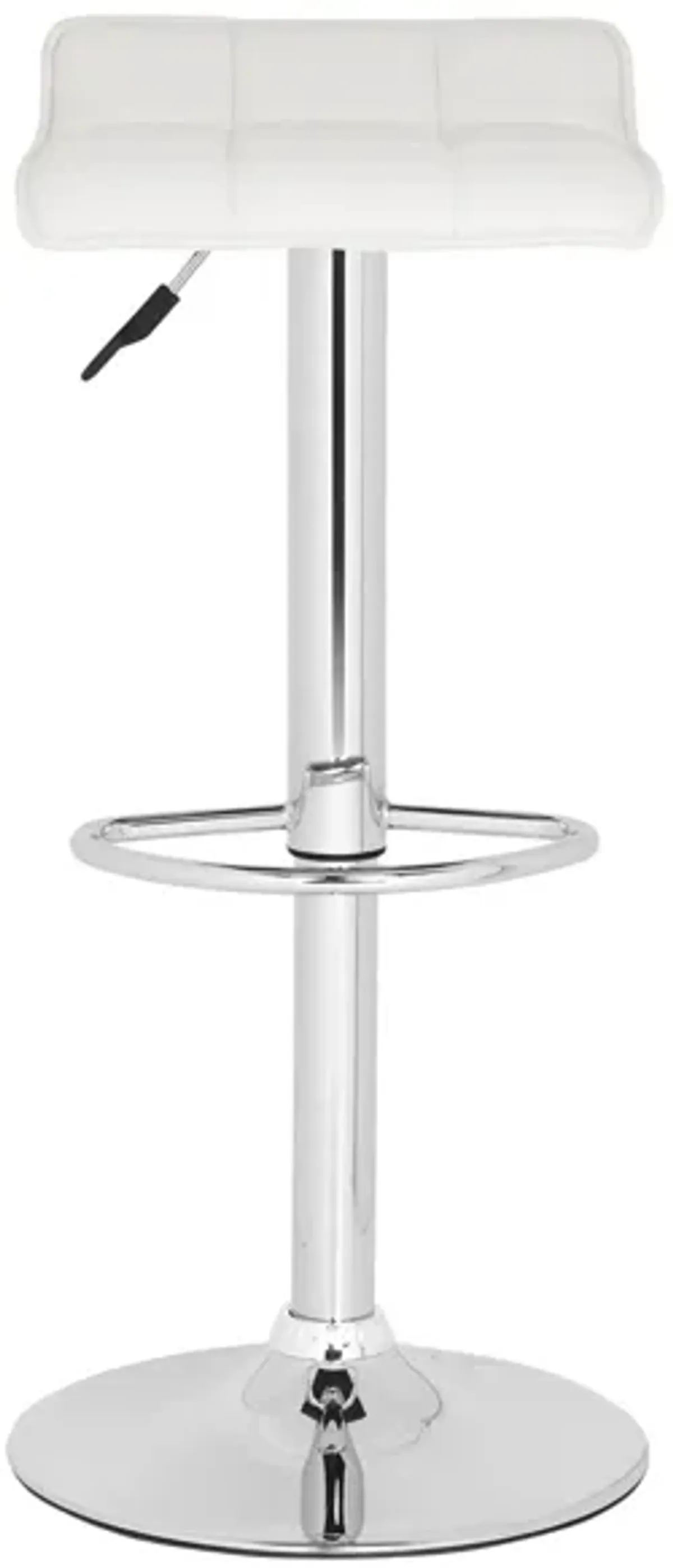 Una Swivel Bar Stool in White by Safavieh