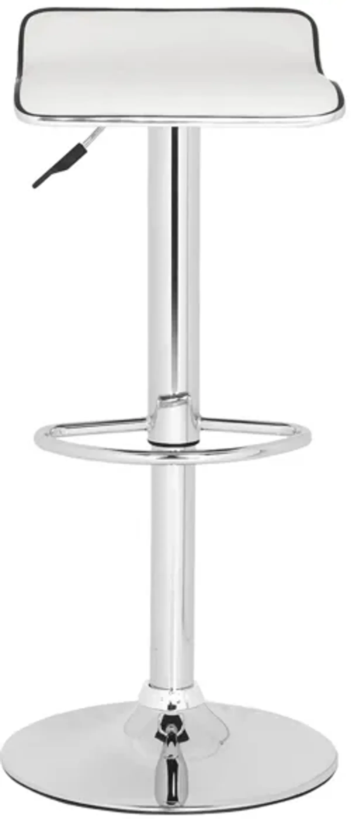 Jola Swivel Bar Stool in White by Safavieh