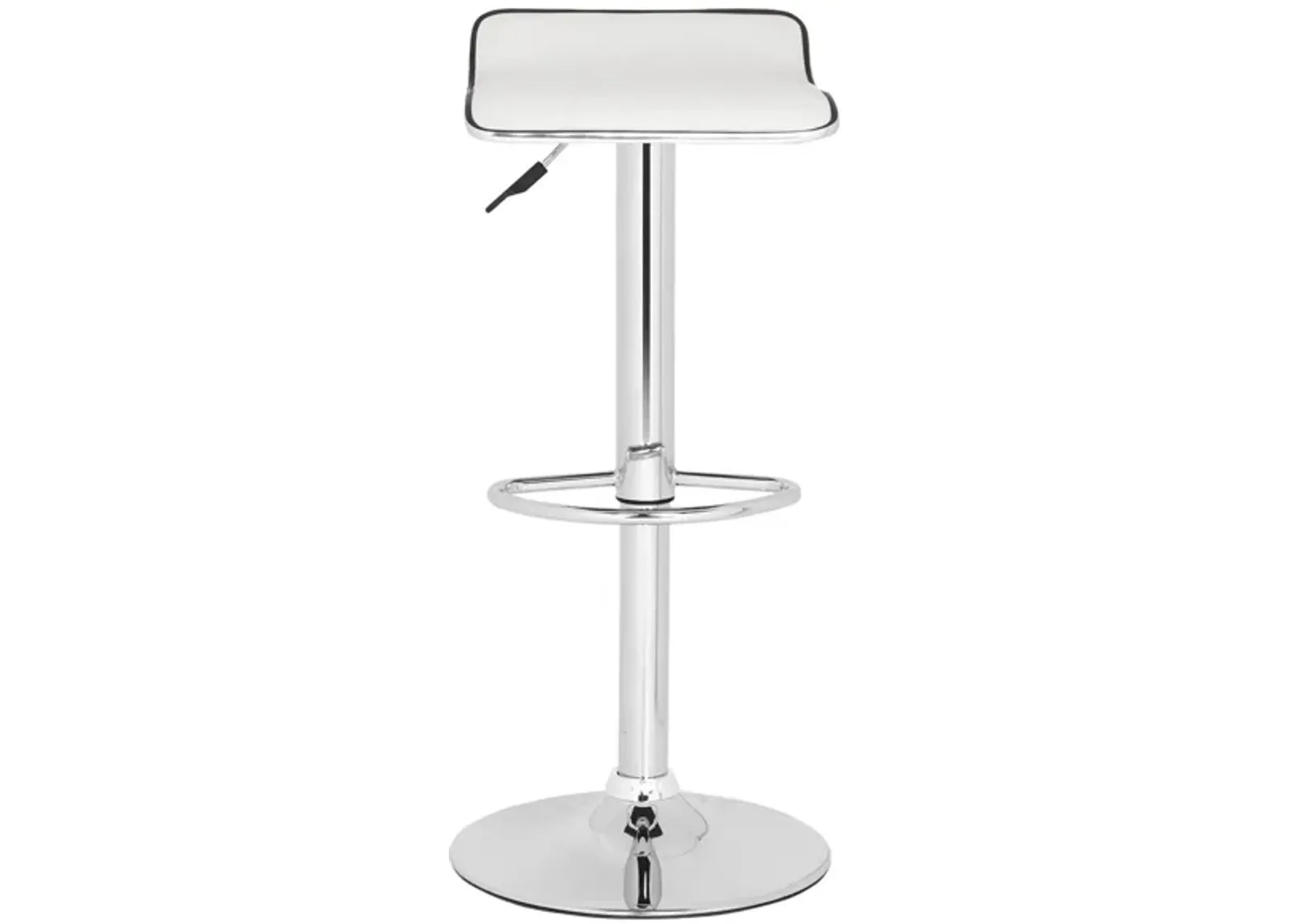 Jola Swivel Bar Stool in White by Safavieh