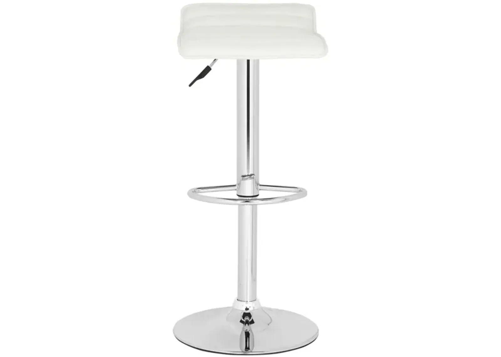 Verdery Swivel Bar Stool in White by Safavieh