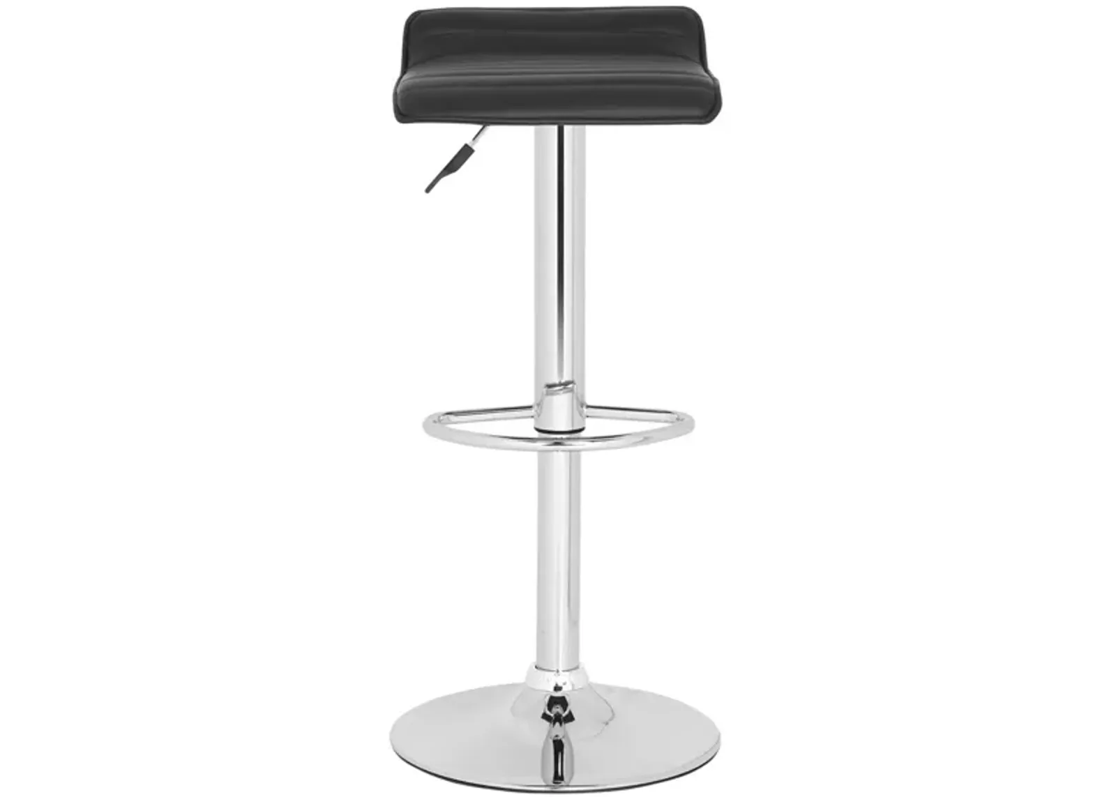 Verdery Swivel Bar Stool in Black by Safavieh