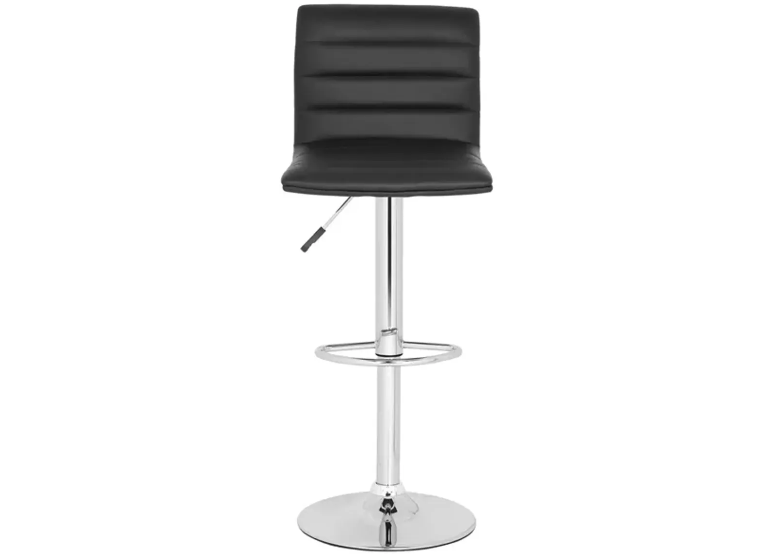 Wateree Swivel Bar Stool in Black by Safavieh