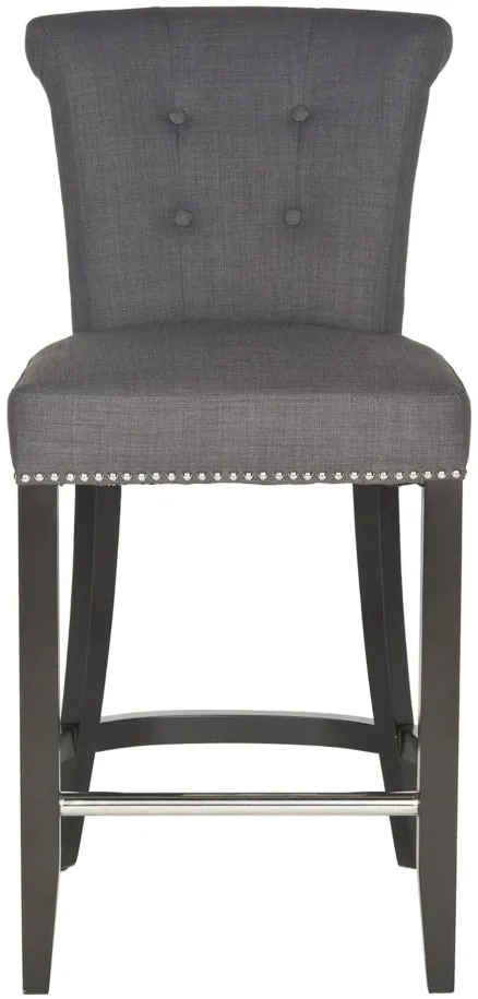 Wedgefield Counter Stool in Charcoal by Safavieh