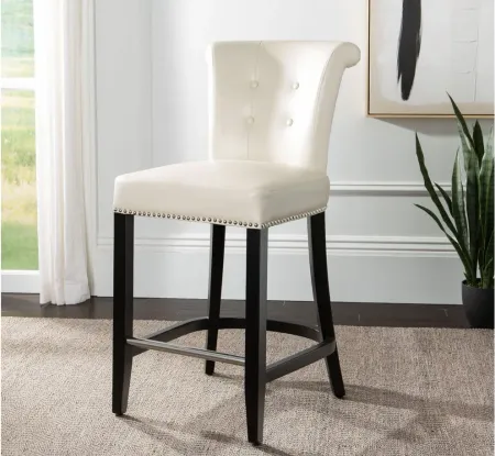 Wedgefield Counter Stool in Flat Cream by Safavieh