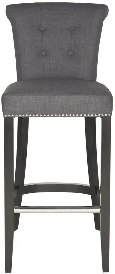 Wedgefield Bar Stool in Charcoal by Safavieh