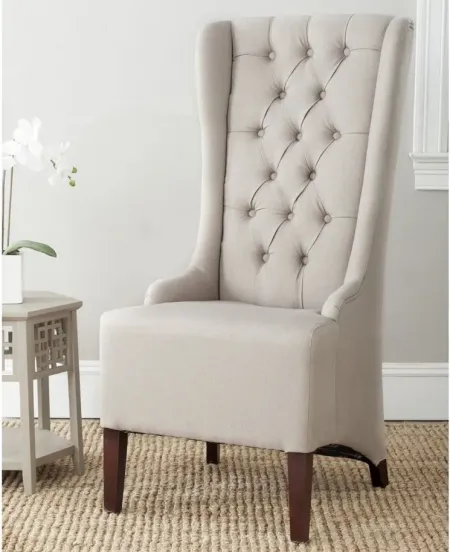 Becall Dining Chair in Taupe by Safavieh