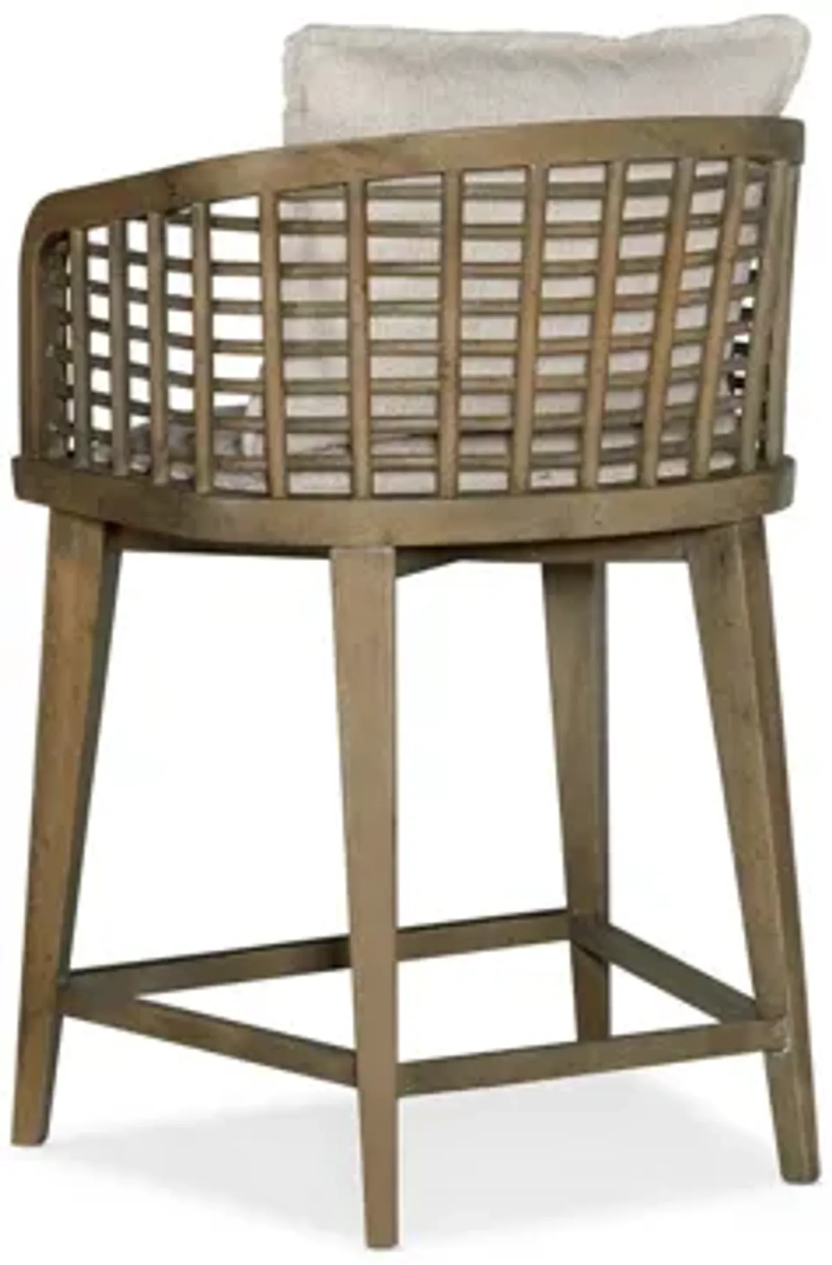 Surfrider Barrel Back Counter Stool in Cliffside by Hooker Furniture