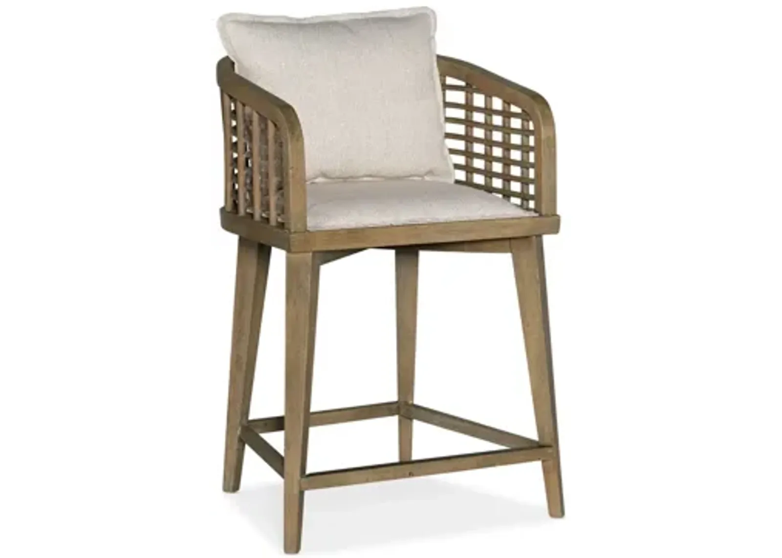 Surfrider Barrel Back Counter Stool in Cliffside by Hooker Furniture