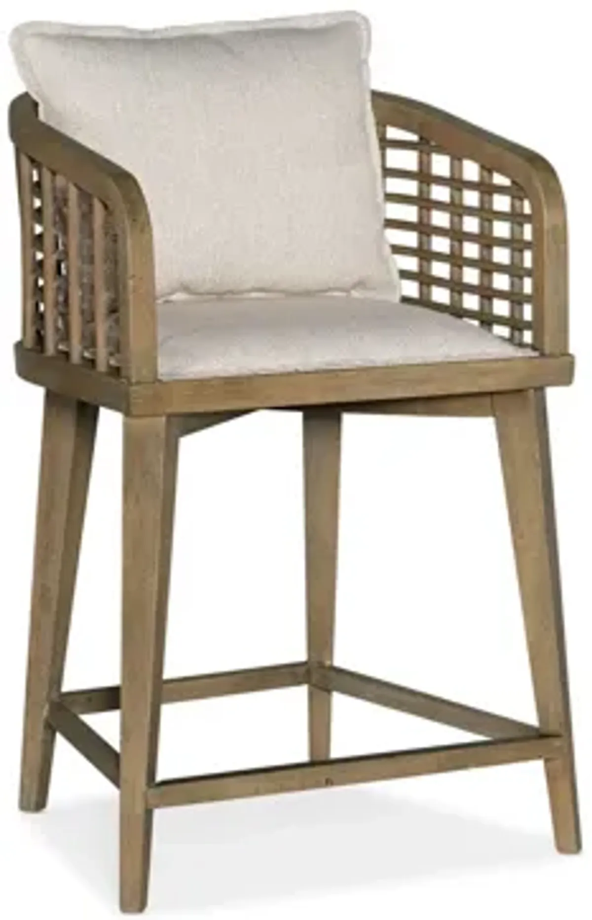 Surfrider Barrel Back Counter Stool in Cliffside by Hooker Furniture