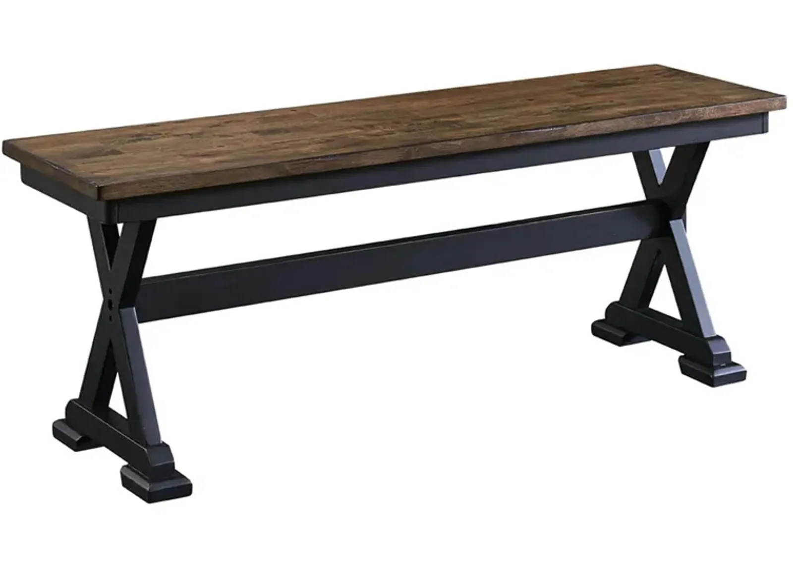 Stone Creek Dining Bench in CHICKORY/BLACK by A-America