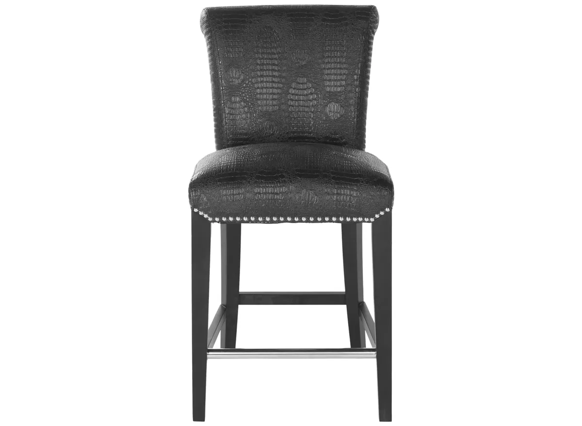 Seth Counter Stool in Black by Safavieh