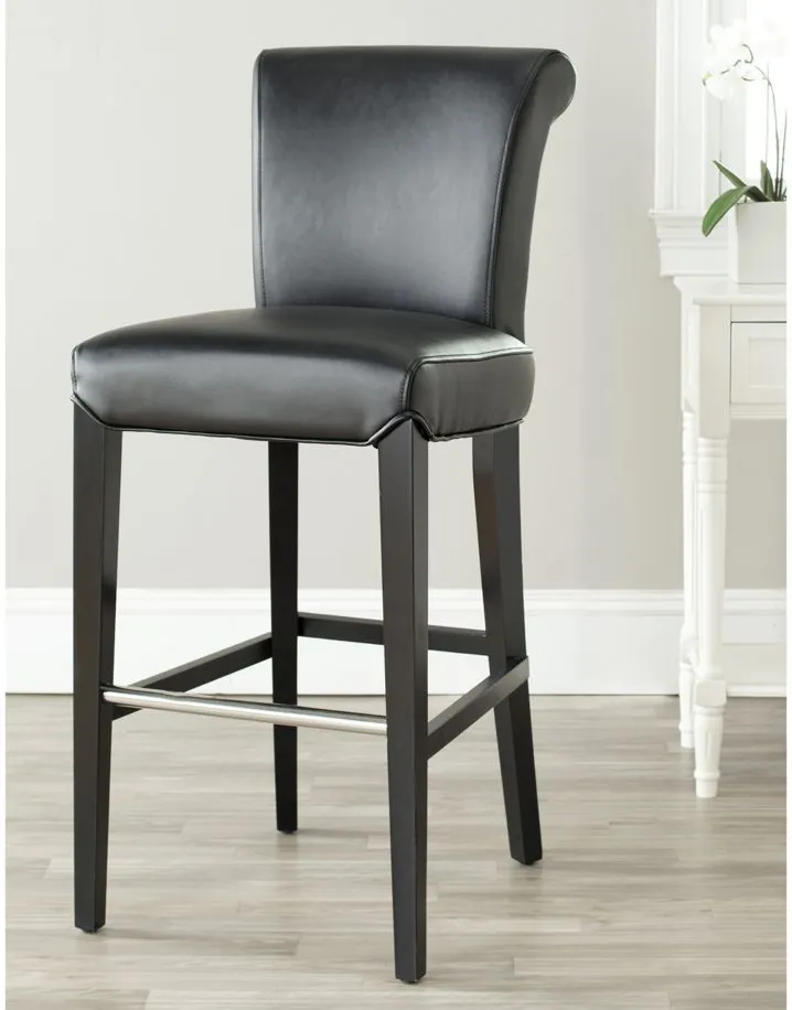 Seth Bar Stool in Black by Safavieh