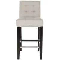 Thompson Linen Counter Stool in Taupe by Safavieh