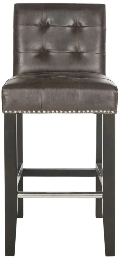 Thompson Counter Stool in Antique Brown by Safavieh