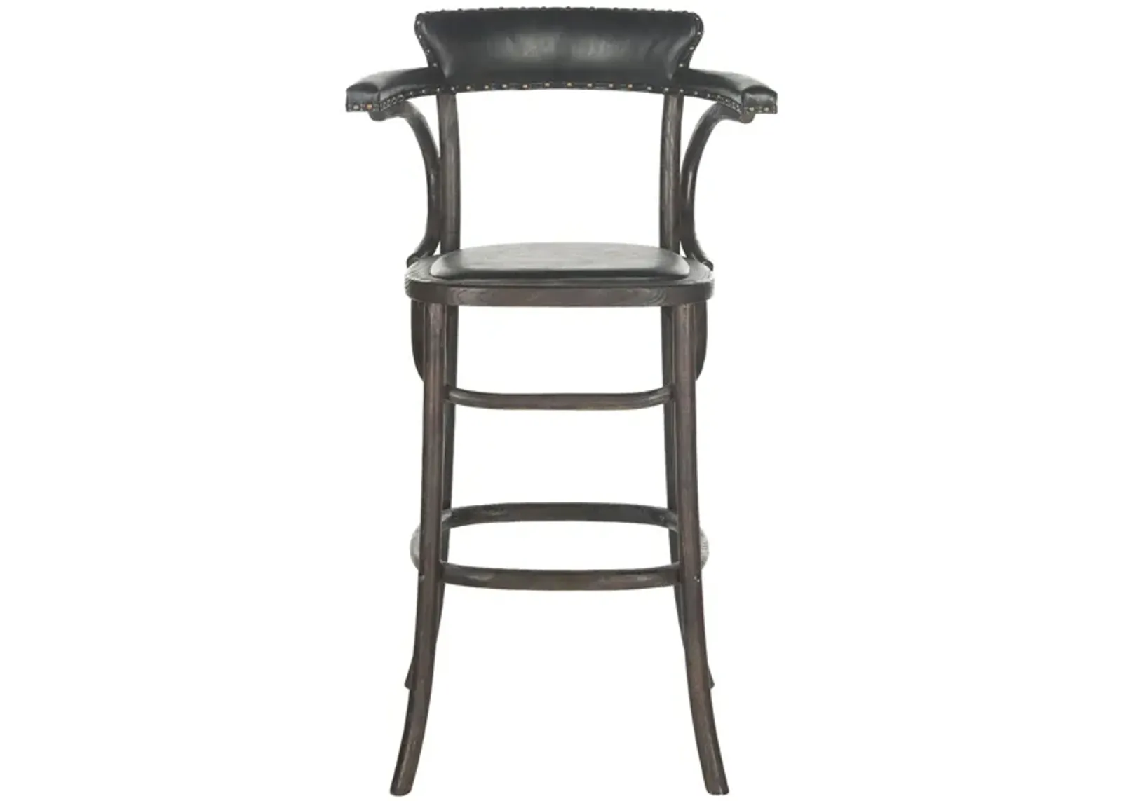 Carolyn Bar Stool in Antique Black by Safavieh