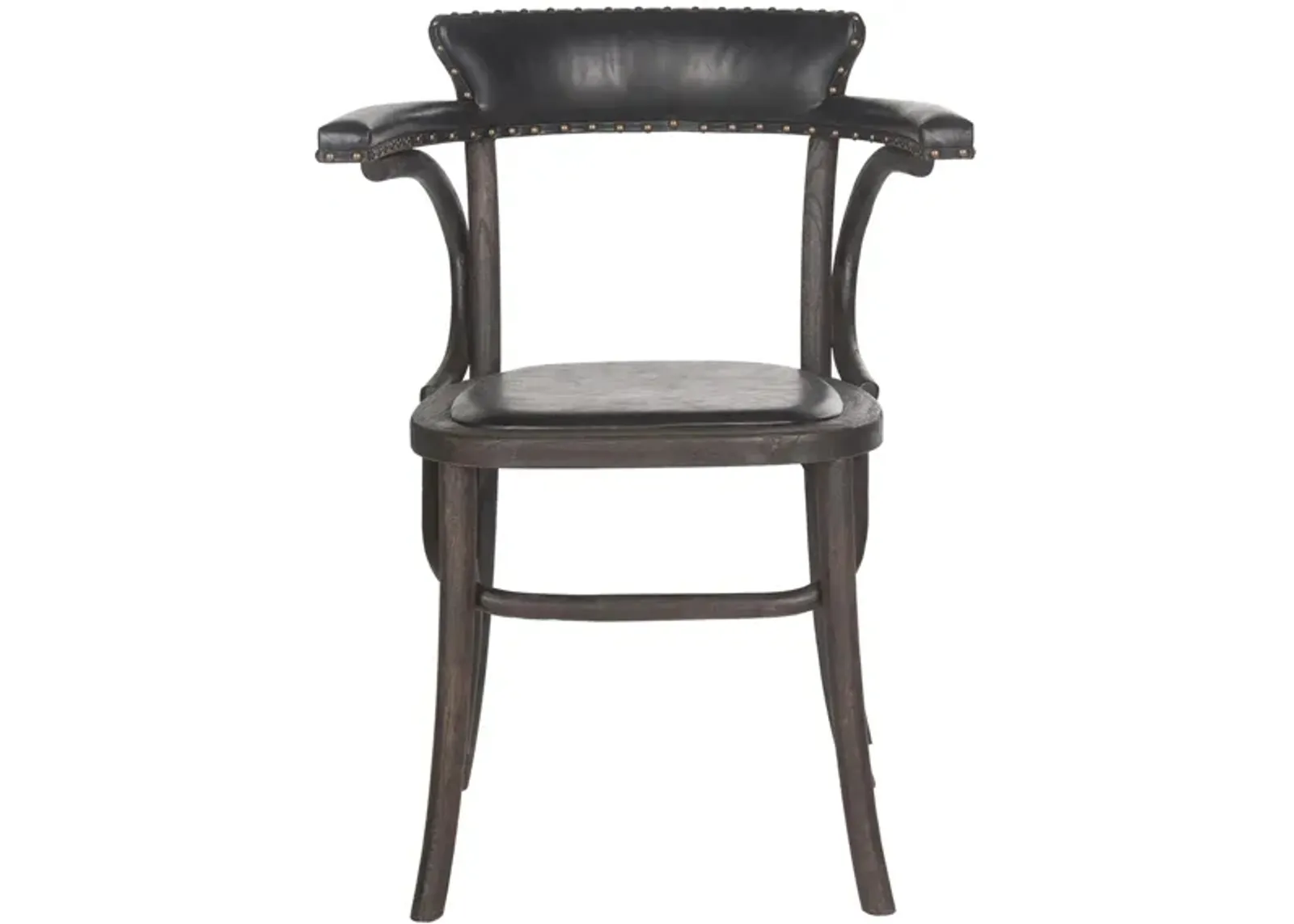 Carolyn Dining Arm Chair in Antique Black by Safavieh