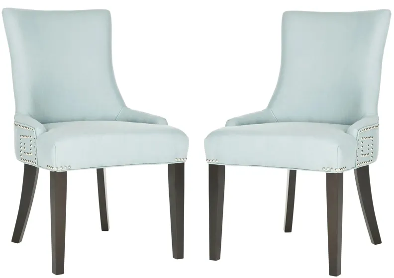 Marcie Dining Chair - Set of 2 in Light Blue by Safavieh