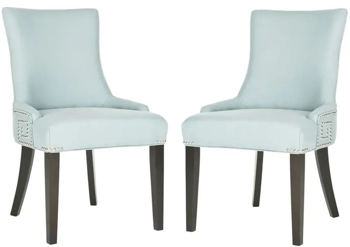 Marcie Dining Chair - Set of 2 in Light Blue by Safavieh