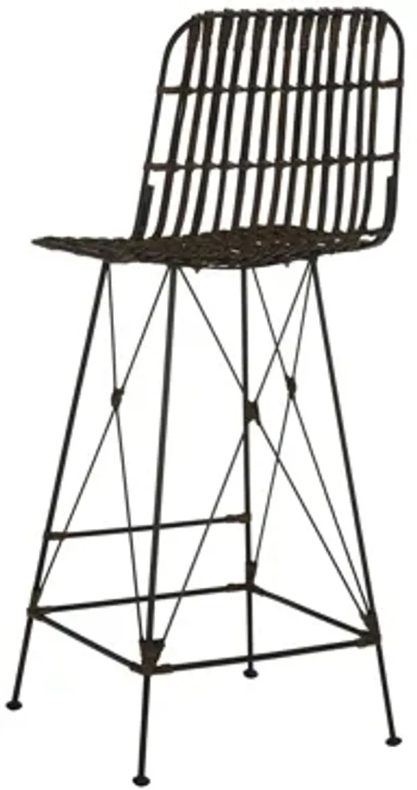 Kenzie Wicker Bar Stool - Set of 2