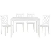Powell 5-pc. Dining Set in White by Homelegance