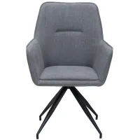 Watkins Dining Chair: Set of 2 in Gray, Black by Zuo Modern