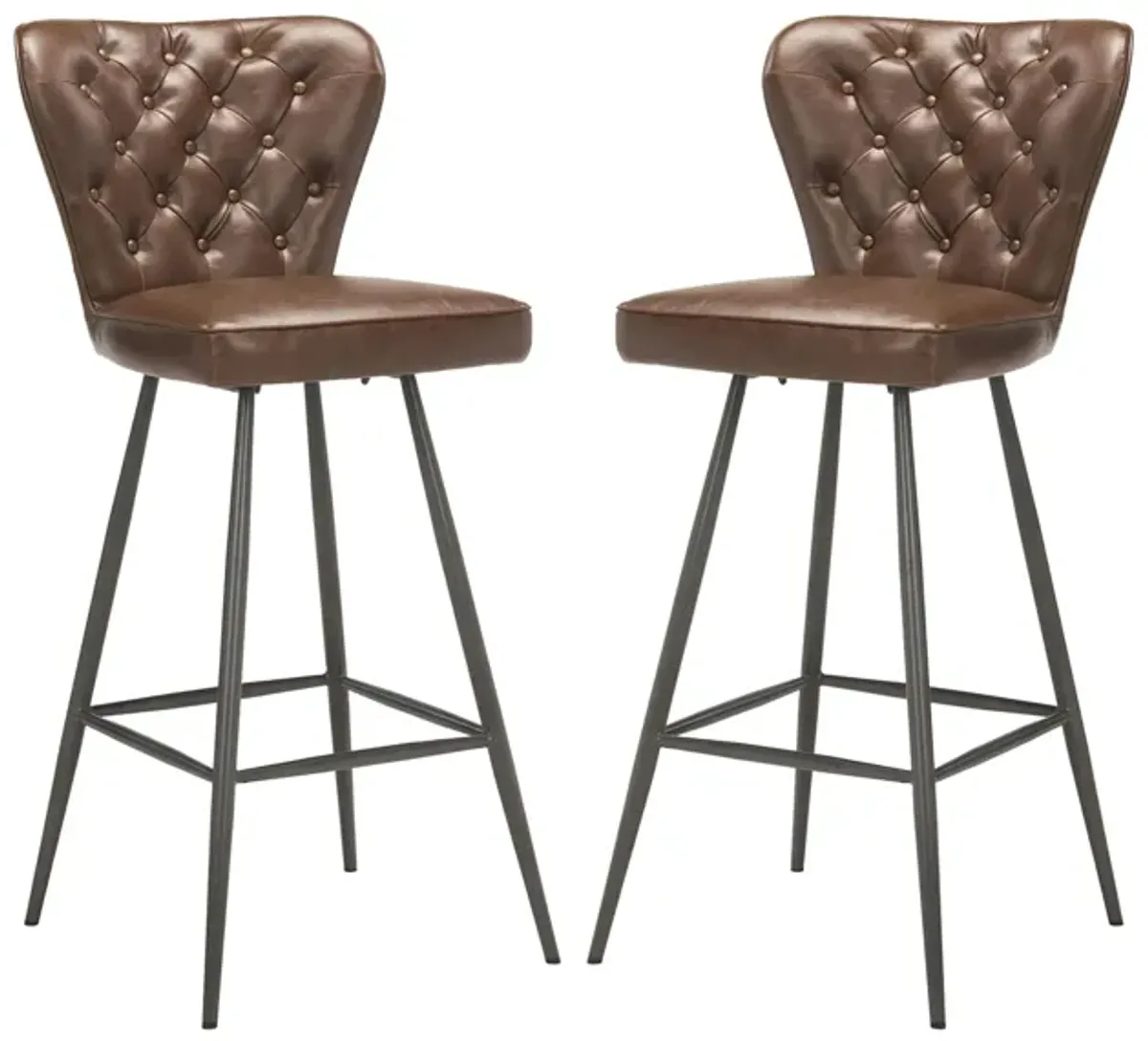 Kingford Tufted Bar Stool - Set of 2