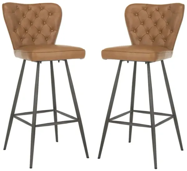 Kingford Tufted Bar Stool - Set of 2