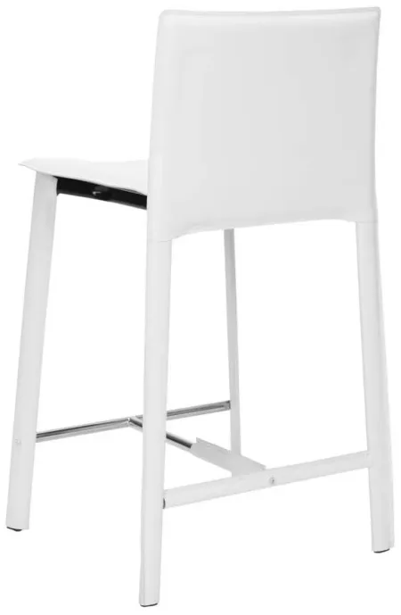 Michelle Counter Stool - Set of 2 in White by Safavieh