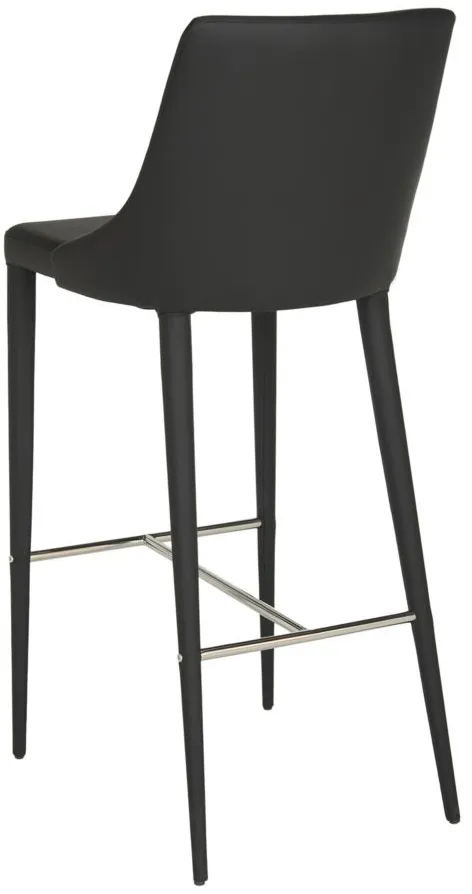 Norsi Bar Stool in Black by Safavieh