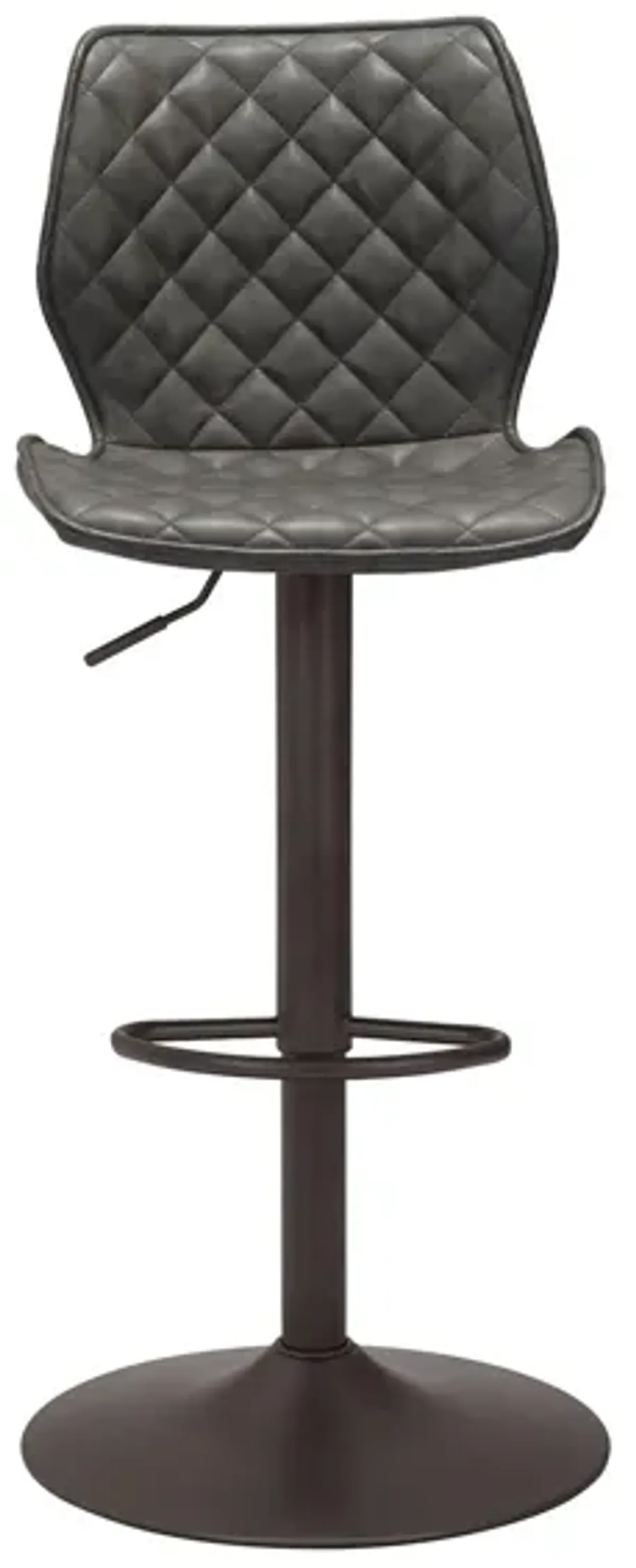 Seth Bar Stool Vintage in Vintage Gray, Black by Zuo Modern